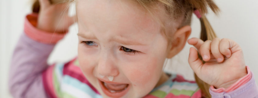 How to discipline a toddler who is crying